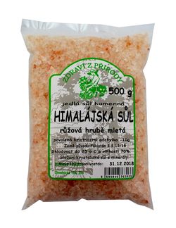 Zdraví z přírody Himalájská sůl růžová hrubá 500g