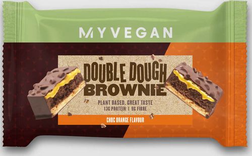 Myvegan  Vegan Double Dough Brownie - 12 x 60g - Čokoláda a Pomeranč