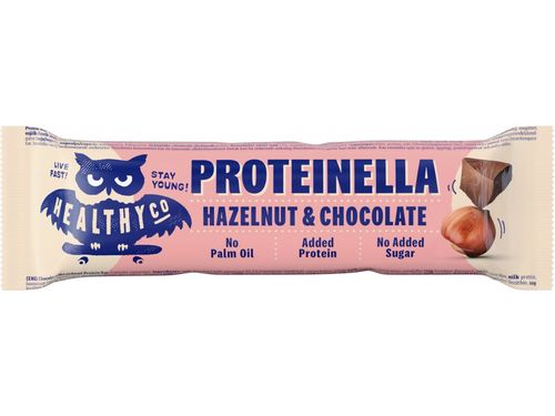 HealthyCo Proteinella Chocolate Bar 35g Čokoláda/ Lískový ořech