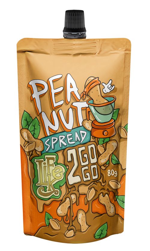 LIFELIKE Peanut spread (arašídový krém) 2GOGO 80 g