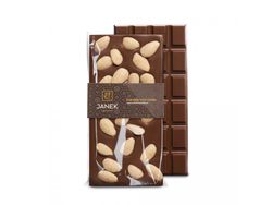 JANEK 34% Čokoláda mléčná s mandlemi 105g