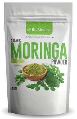Organic Moringa Powder - Bio Moringa v prášku 200g