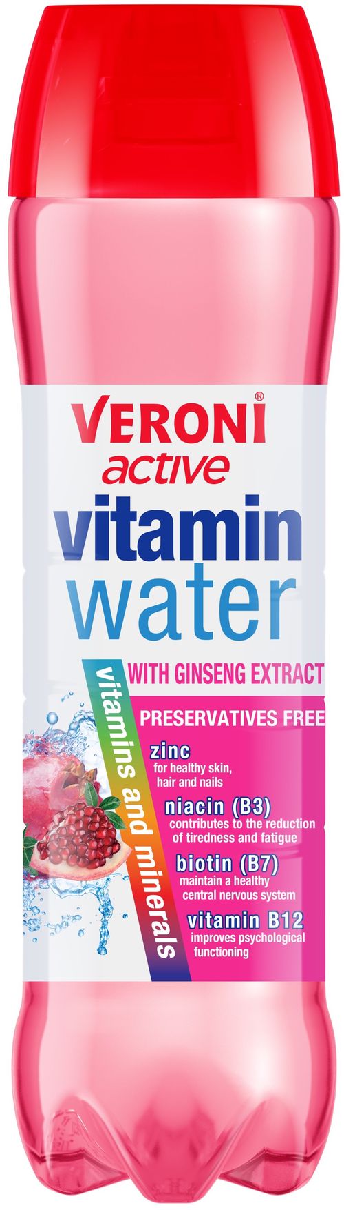 ACTIVE Vitamínová voda s ženšenovým extraktem 700 ml