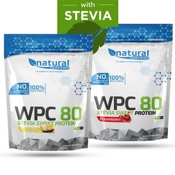 WPC 80 Stevia Sweet - syrovátkový whey protein 1kg Vanilla