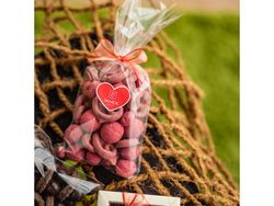 JANEK JANKŮV růžový jarní mix - maliny a preclíky v čokoládě 150 g