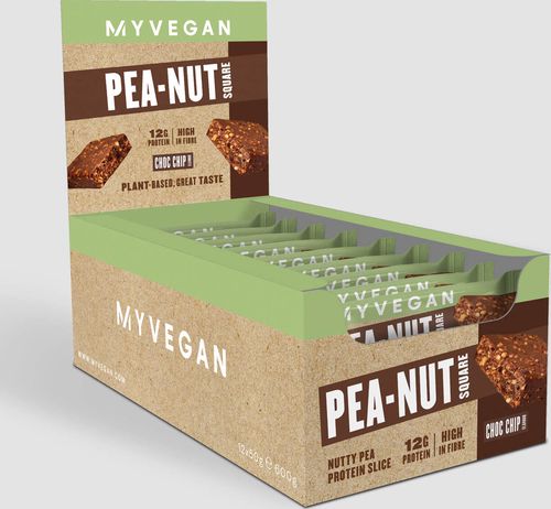 Myprotein  Pea-Nut Square - 12 x 50g - Choc Chip