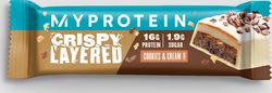 MyProtein  Tyčinka Crispy Layered Bar - 12x58g - Cookies a smetana